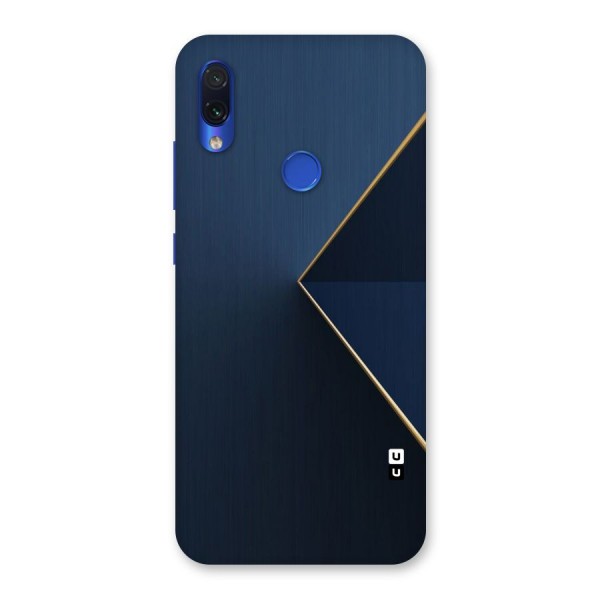 Golden Blue Triangle Back Case for Redmi Note 7