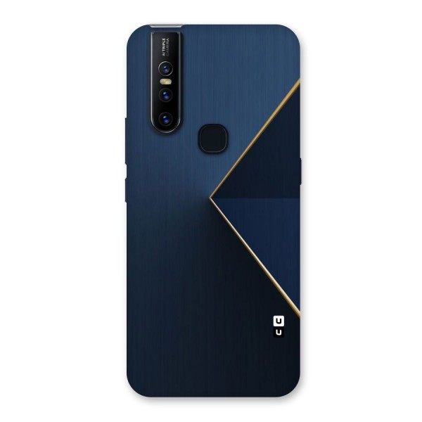 Golden Blue Triangle Back Case for Vivo V15