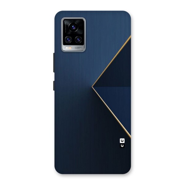 Golden Blue Triangle Back Case for Vivo V20 Pro