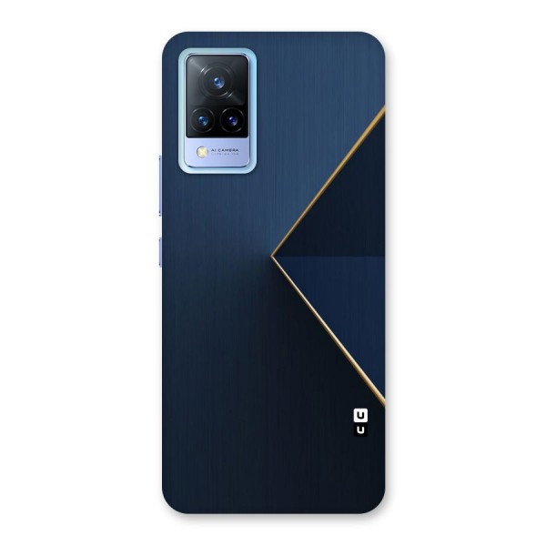 Golden Blue Triangle Back Case for Vivo V21 5G