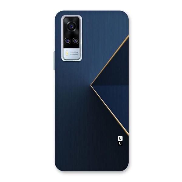 Golden Blue Triangle Back Case for Vivo Y51A