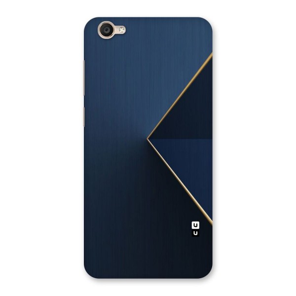 Golden Blue Triangle Back Case for Vivo Y55s