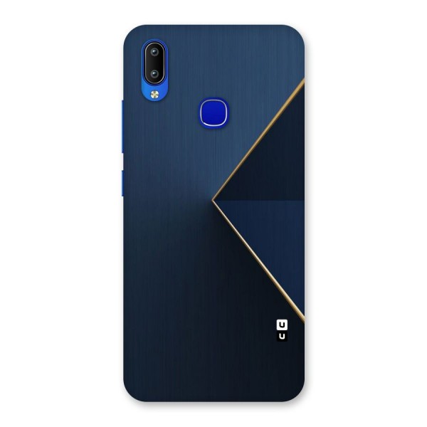 Golden Blue Triangle Back Case for Vivo Y91