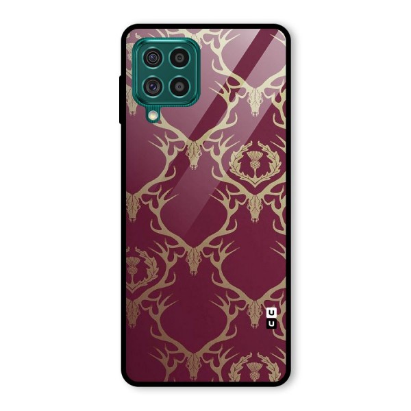 Golden Bull Design Glass Back Case for Galaxy F62