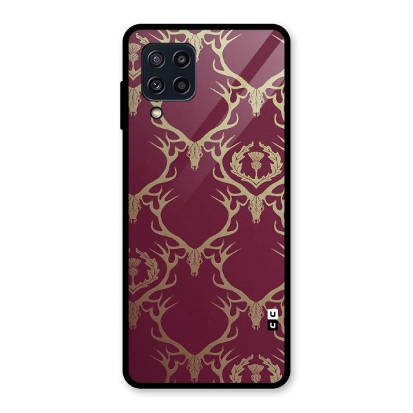 Golden Bull Design Glass Back Case for Galaxy M32