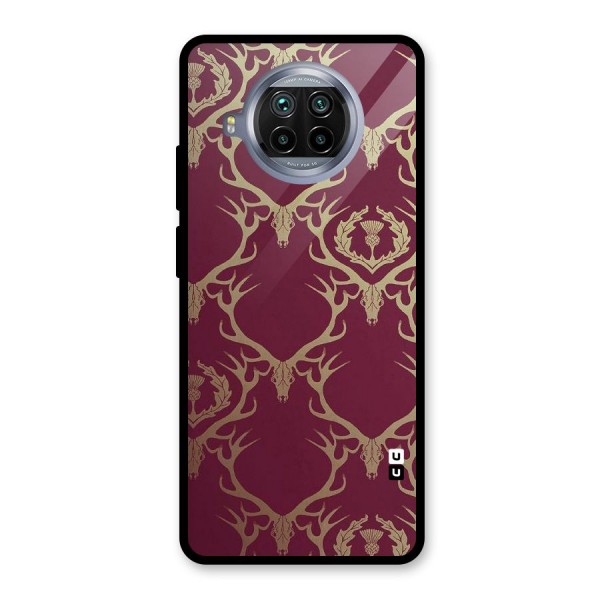 Golden Bull Design Glass Back Case for Mi 10i