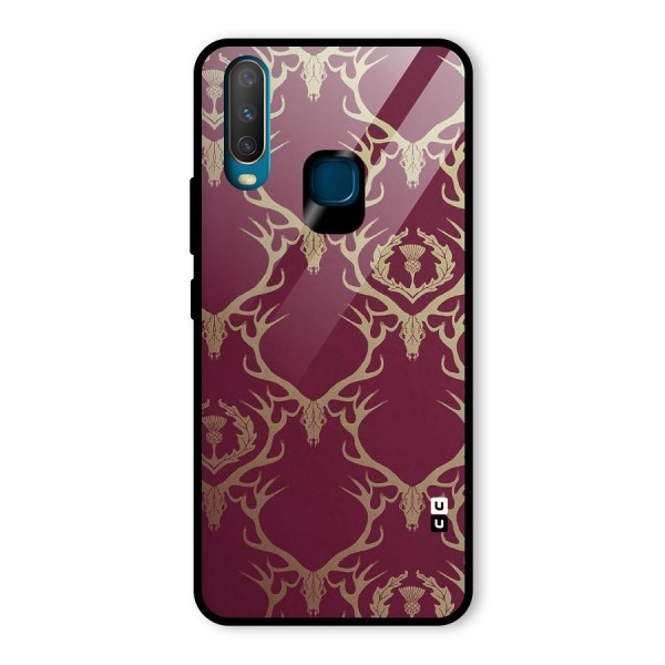 Golden Bull Design Glass Back Case for Vivo Y15