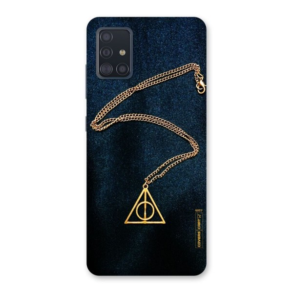 Golden Chain Back Case for Galaxy A51