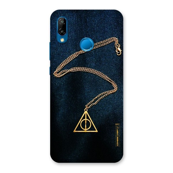 Golden Chain Back Case for Huawei P20 Lite