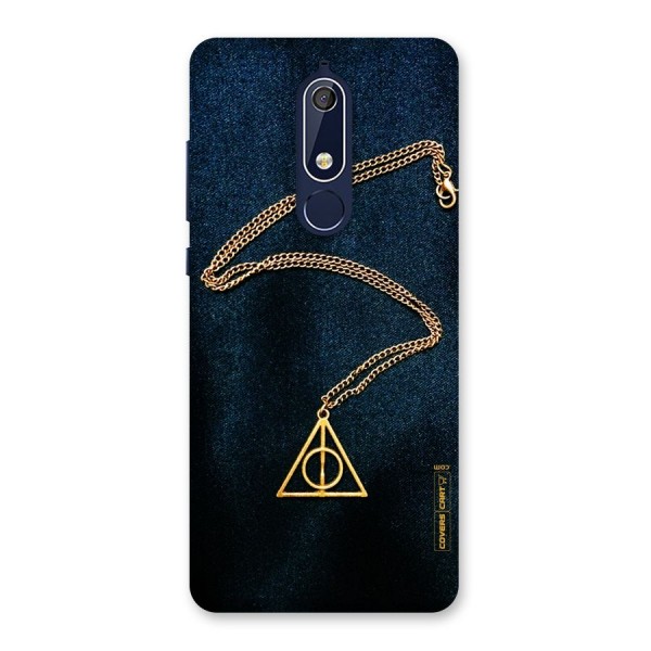 Golden Chain Back Case for Nokia 5.1