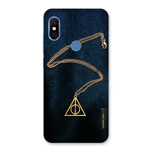 Golden Chain Back Case for Redmi Note 6 Pro