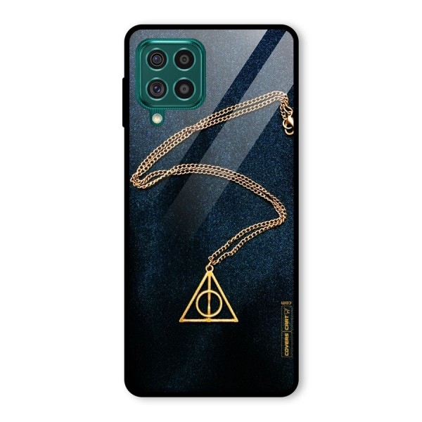 Golden Chain Glass Back Case for Galaxy F62