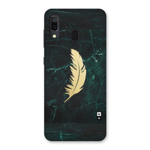 Golden Feather Back Case for Galaxy A20