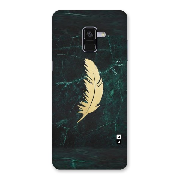 Golden Feather Back Case for Galaxy A8 Plus