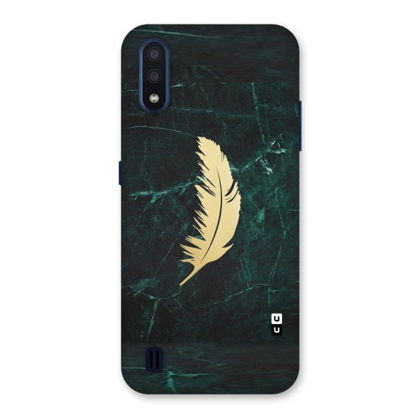 Golden Feather Back Case for Galaxy M01