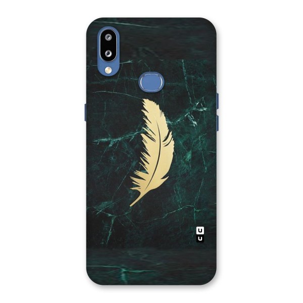 Golden Feather Back Case for Galaxy M01s