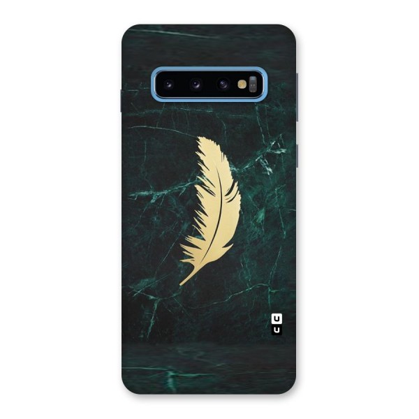 Golden Feather Back Case for Galaxy S10