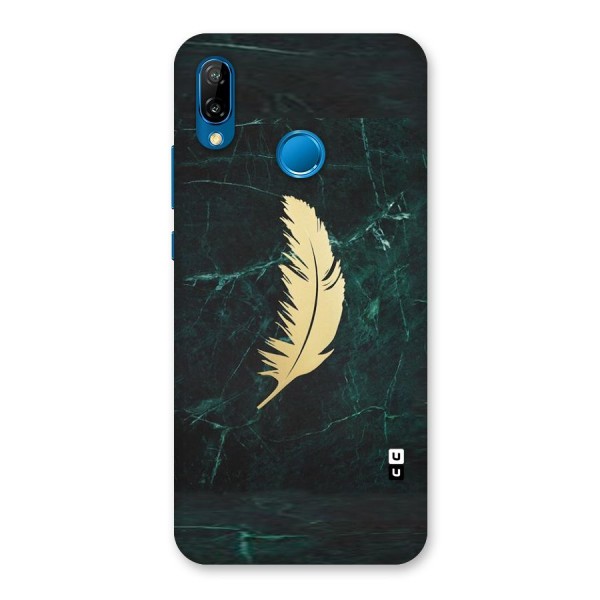 Golden Feather Back Case for Huawei P20 Lite