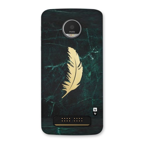 Golden Feather Back Case for Moto Z Play