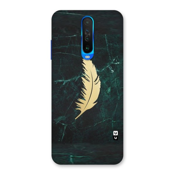 Golden Feather Back Case for Poco X2