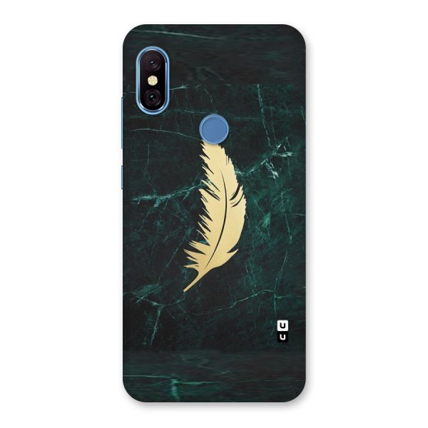 Golden Feather Back Case for Redmi Note 6 Pro