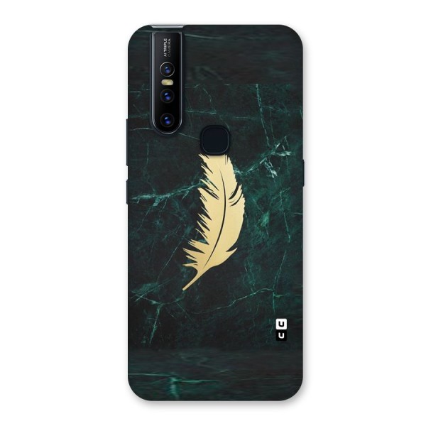 Golden Feather Back Case for Vivo V15