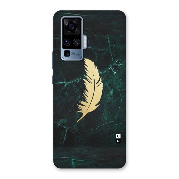 Golden Feather Back Case for Vivo X50 Pro