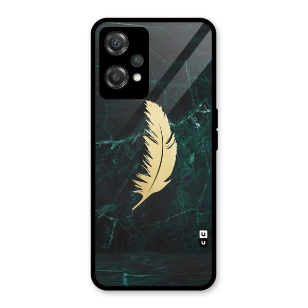 Golden Feather Glass Back Case for OnePlus Nord CE 2 Lite 5G