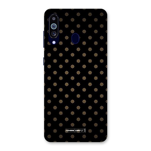 Golden Flowers Back Case for Galaxy A60