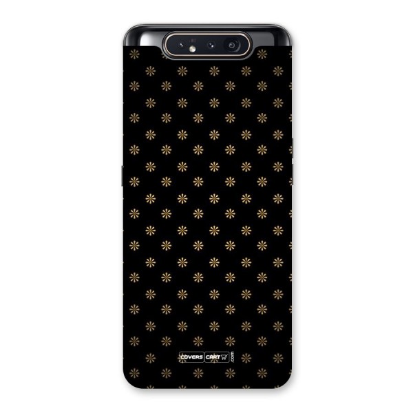 Golden Flowers Back Case for Galaxy A80