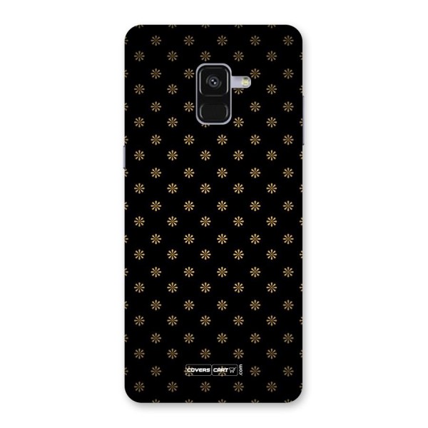 Golden Flowers Back Case for Galaxy A8 Plus