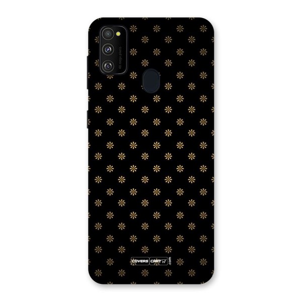 Golden Flowers Back Case for Galaxy M21