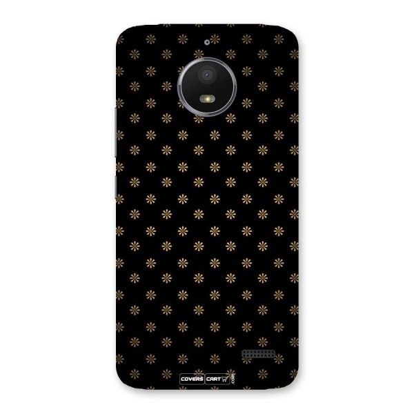 Golden Flowers Back Case for Moto E4