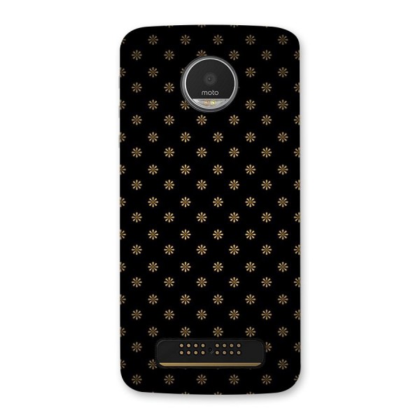 Golden Flowers Back Case for Moto Z Play