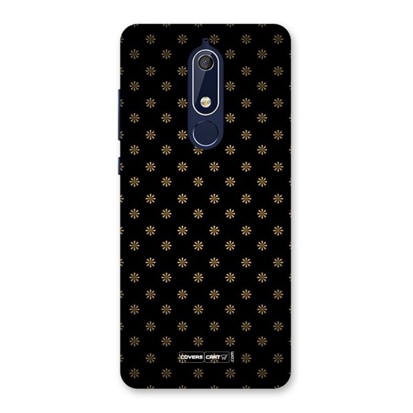 Golden Flowers Back Case for Nokia 5.1