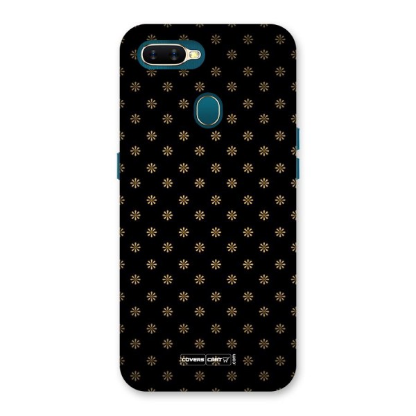 Golden Flowers Back Case for Oppo A7