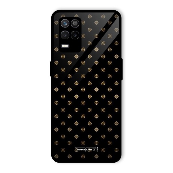 Golden Flowers Glass Back Case for Realme 9 5G