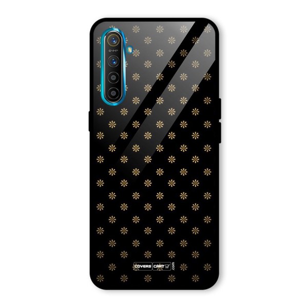 Golden Flowers Glass Back Case for Realme XT