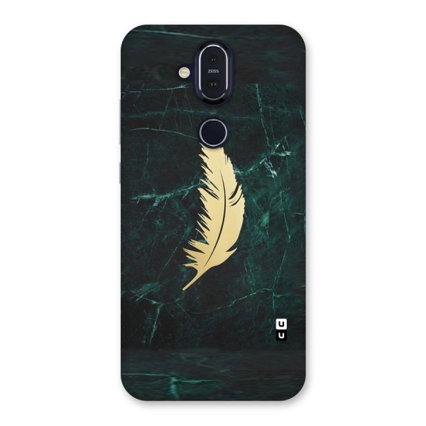 Golden Leaf Back Case for Nokia 8.1