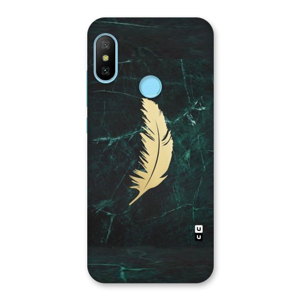 Golden Leaf Back Case for Redmi 6 Pro