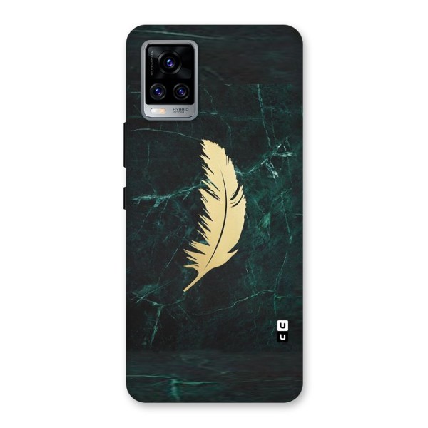 Golden Leaf Back Case for Vivo V20 Pro