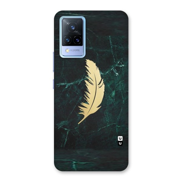 Golden Leaf Back Case for Vivo V21 5G