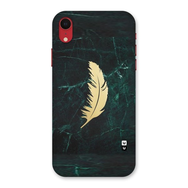 Golden Leaf Back Case for iPhone XR