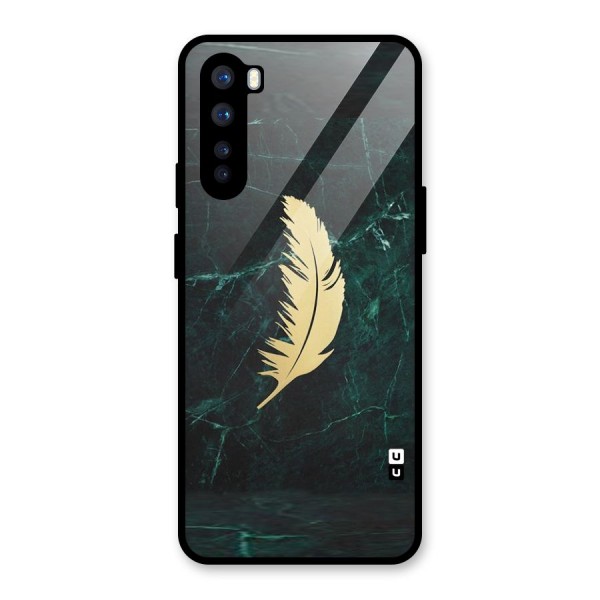 Golden Leaf Glass Back Case for OnePlus Nord