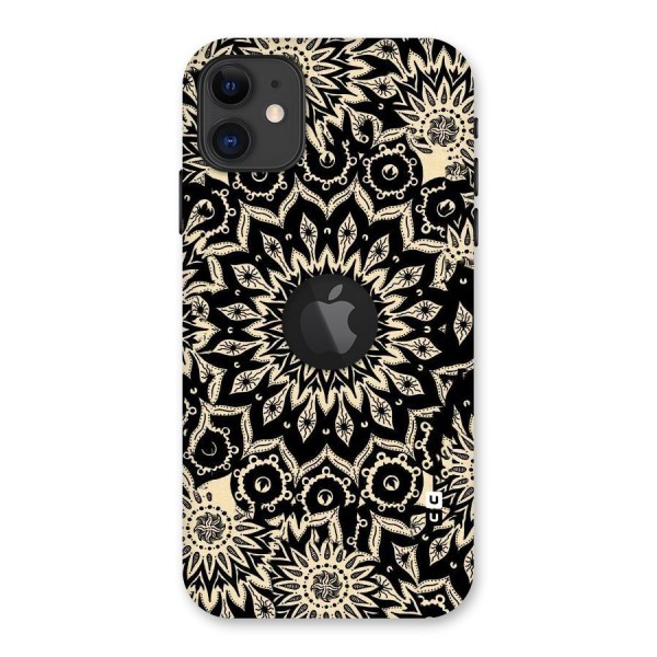 Golden Mandala Back Case for iPhone 11 Logo Cut