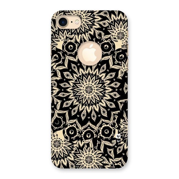 Golden Mandala Back Case for iPhone 8 Logo Cut