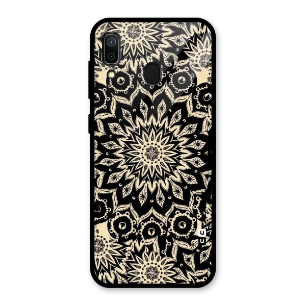 Golden Mandala Glass Back Case for Galaxy A30