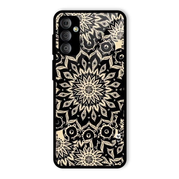 Golden Mandala Glass Back Case for Galaxy F23