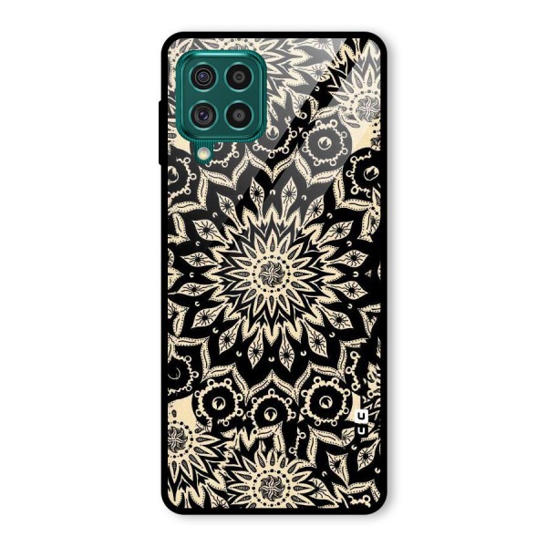 Golden Mandala Glass Back Case for Galaxy F62