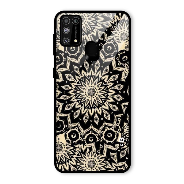 Golden Mandala Glass Back Case for Galaxy M31